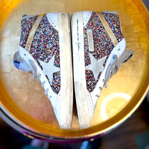 Golden Goose Shoes - Size 41 Golden Goose Glitter Midstars Excellent Condition Private Eden/LTD